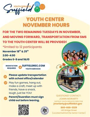 Updated November Hours